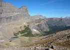 Piegan Pass, looking down the Swiftcurrent Valley.