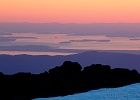 VIew from my camp looking across the Straight of Gerogia, the Gulf Islands, and Vancouver Island.