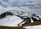 SKYLINE DIVIDE.  View upon emerging from the woods after the snow-covered 2-mi hike up.