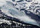 Coleman Glacier seracs and icefall terminus, observed from Chowder Ridge.