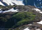 Looking down on the upper portion of the Sahale Arm trail.  It&#39;s on the Cascade Crest: west side drains to Puget Sound; east side, the Columbia River.