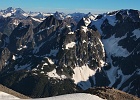 Magnificent tent sites on the Sahale Glacier moraine.