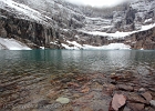 At water&#39;s edge of Iceberg Lake; no ice floating this late in the summer.