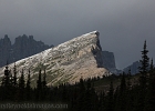 With clouds banked up against the Continental Divide and the Garden Wall, Cataract Mtn collects some interesting light.