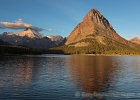 Mt. Gould (L) and Grinnell Point (C) on a clear and calm morning, just as Sally departs...