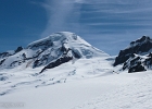 Mt. Baker and Colfax Peak (one of the Black Buttes).  Note the climber&#39;s route between.