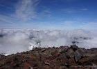 At 7100-ft, above the clouds that cover Bellingham.  Not a breath of wind...