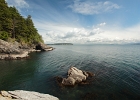 North from landing spot: Portage Island and the expanse of Bellingham Bay in front of the city.