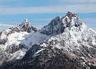 Cutthroat Peak, 8050-ft, sits across the other side of Rainy Pass.