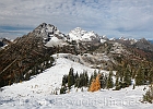 Looking back to the west after contouring along Maple Pass.
