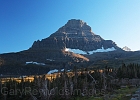 Retrieving cars at Logan Pass at sunset. A good view of Reynolds Mountain (9125&#39;).