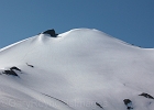 Two climbers ahead make a very nice boot track up past Rest Rock and the Ruth Mtn false summit.