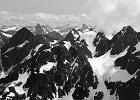 A monochrome look deep into the North Cascades.