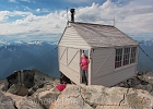 Former fire lookout now mainatined and run by volunteers.  First come, first served get to spend the night.