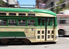 One of many restored and operational vintage trolley cars.  (We used them often.)