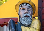 Nothing says &#34;come to this waterfront retaurant&#34; like a wooden sea captain out front...