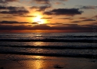 Sunset at La Jolla Shores, near Kellogg Park.