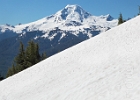 Not many snow patches to cross.  Yvonne makes quick work of the last one.