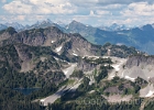 Looking north from my bivy site at 6200' shows part of Table Mountain, Hermann Saddle, and Iceburg Lake.