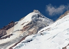 Good view of the early summer massive icefall off of Sherman Peak.