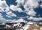 Wide angle view to capture the building clouds that would soon obscure the summit.