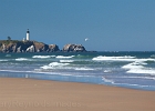 Yvonne's favorite beach walk on Moolack.  Yaquina Head beyond.