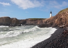 Looking up from Cobble Beach.