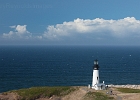 Another one of the Yaquina Light from up on Salal Hill, wide angle this time.